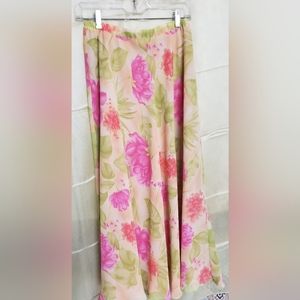 Coldwater Creek Springtime fresh floral print column maxi skirt. SOLD